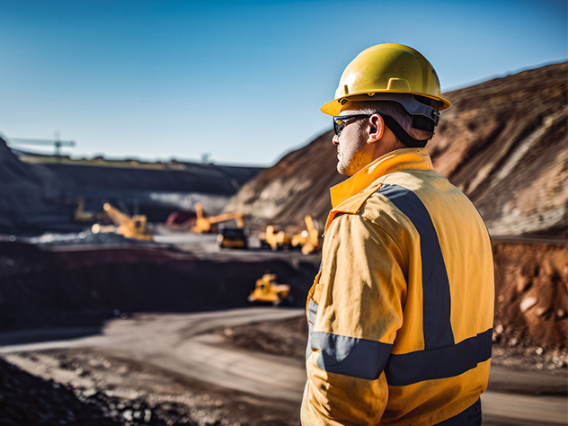 Mining engineer at mine site